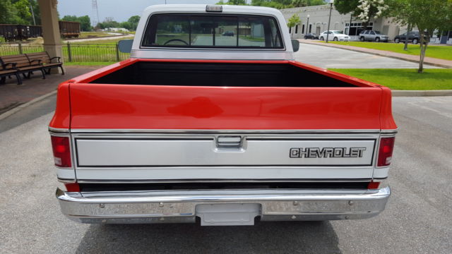 1976 Orange-White Chevrolet C/K Pickup 1500 pickup