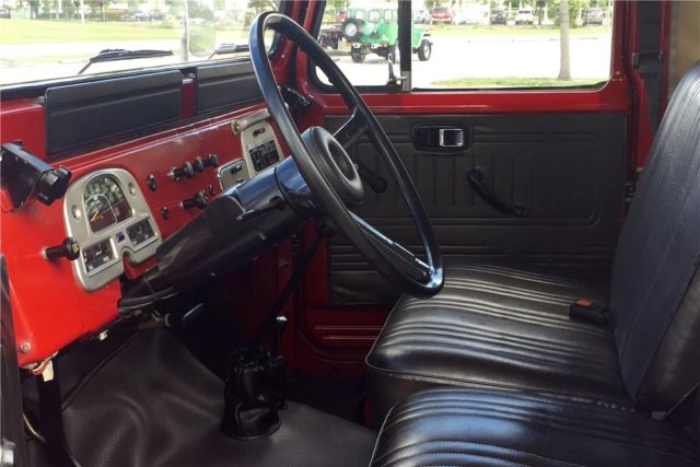 1976 Red Toyota Land Cruiser Convertible