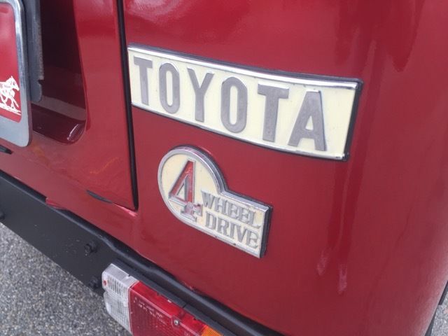 1976 Burgundy Toyota Land Cruiser SUV