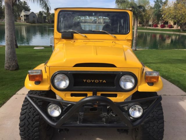 1976 Yellow Toyota Land Cruiser Convertible