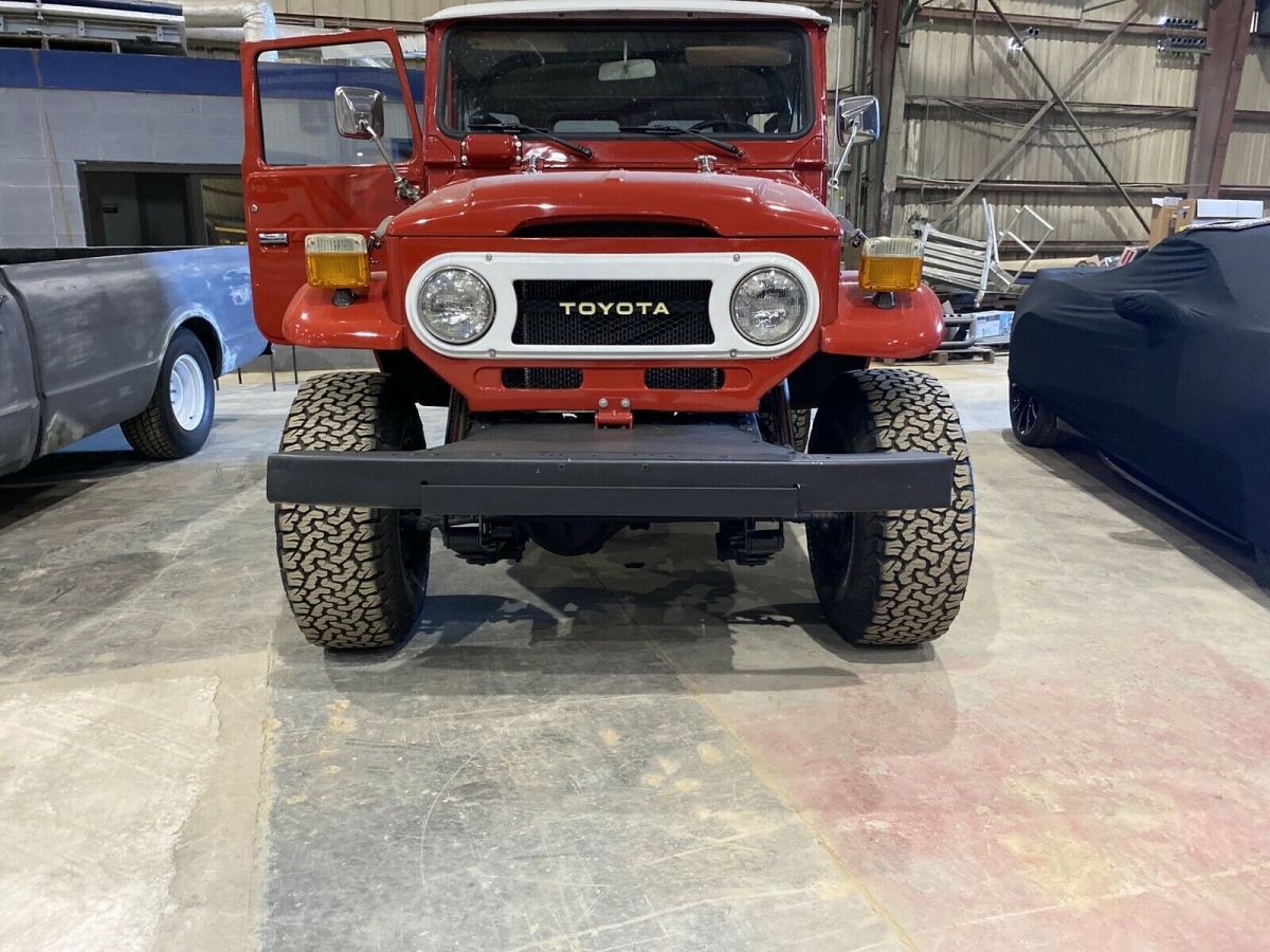 1976 Red Toyota Land Cruiser SUV