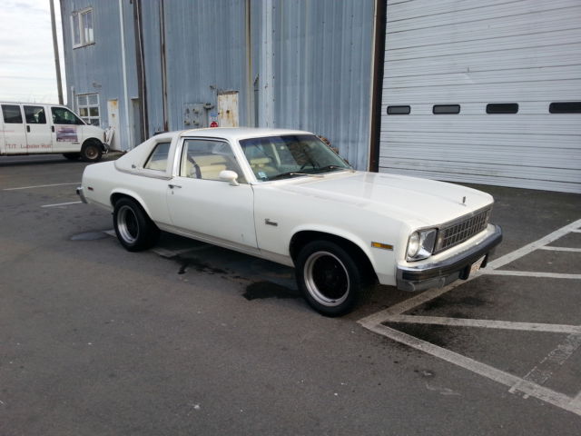1976 White Chevrolet Nova Coupe
