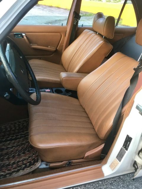 1977 White Mercedes-Benz 300-Series Sedan