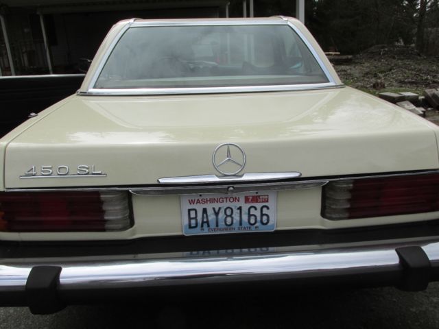 1977 Cream Mercedes-Benz SL-Class Convertible