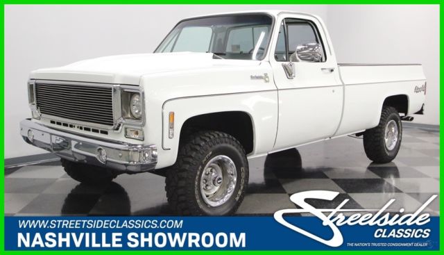 1977 White Chevrolet K-10