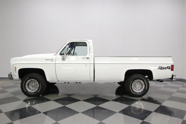 1977 White Chevrolet K-10