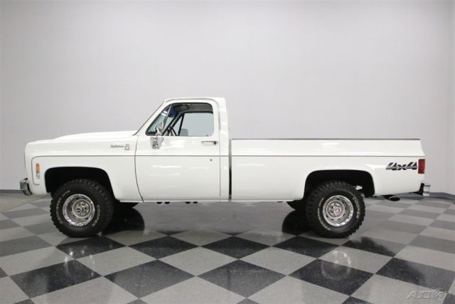 1977 White Chevrolet K-10