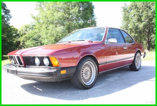 1977 Burgundy BMW 6-Series Coupe