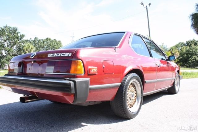 1977 Burgundy BMW 6-Series Coupe