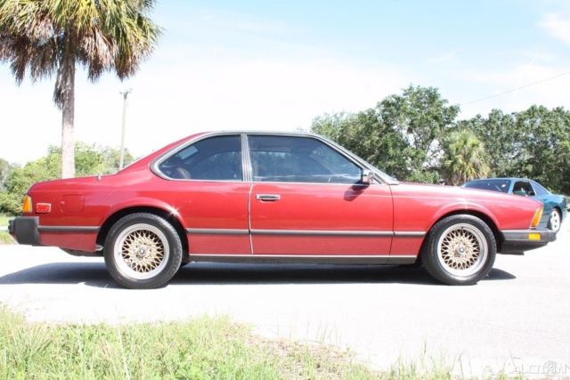1977 Burgundy BMW 6-Series Coupe