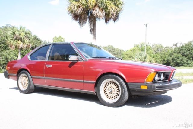 1977 Burgundy BMW 6-Series Coupe