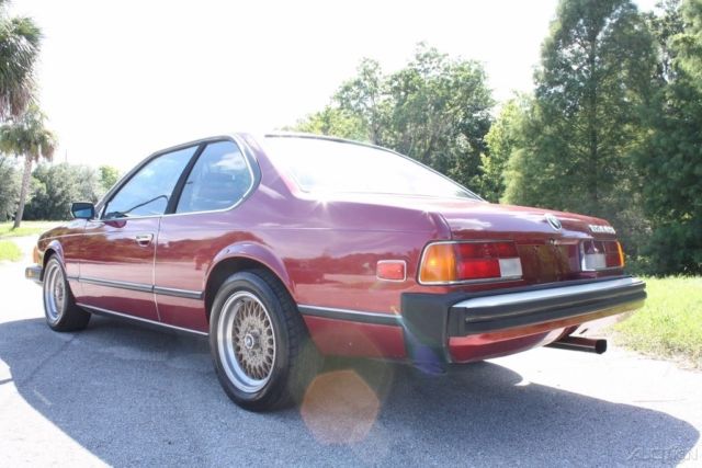 1977 Burgundy BMW 6-Series Coupe