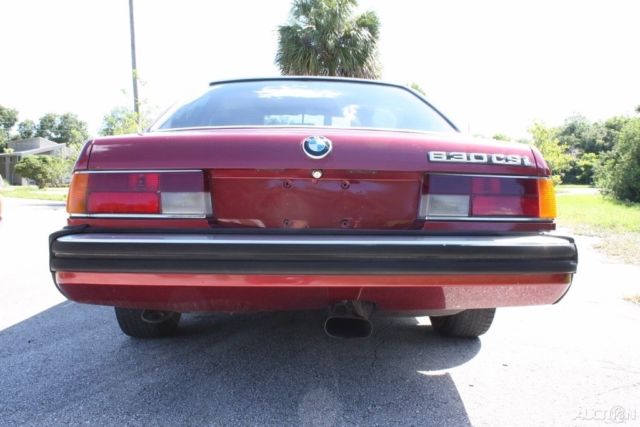 1977 Burgundy BMW 6-Series Coupe