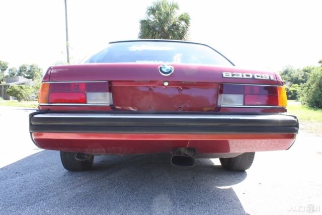1977 Burgundy BMW 6-Series Coupe