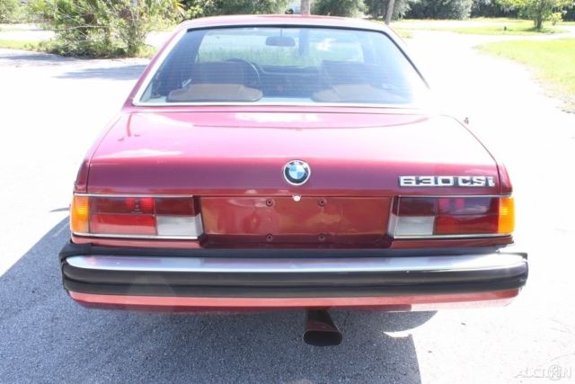 1977 Burgundy BMW 6-Series Coupe