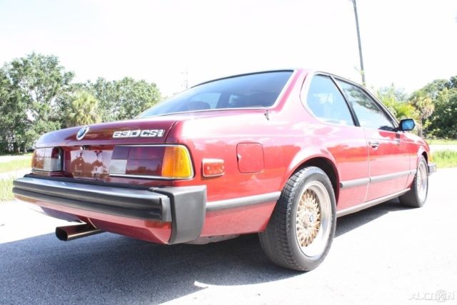 1977 Burgundy BMW 6-Series Coupe
