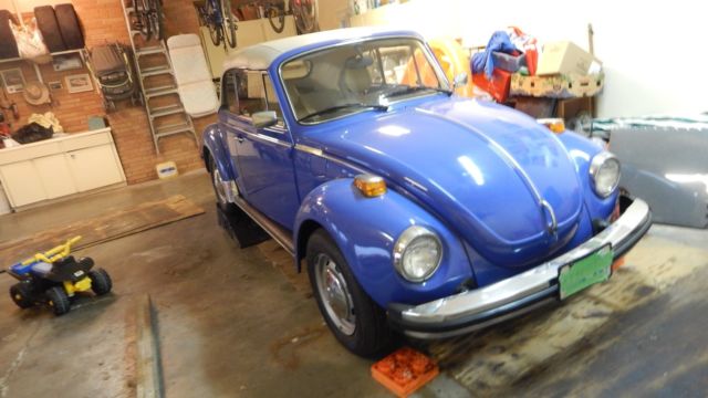 1977 Blue Volkswagen Beetle - Classic Convertible