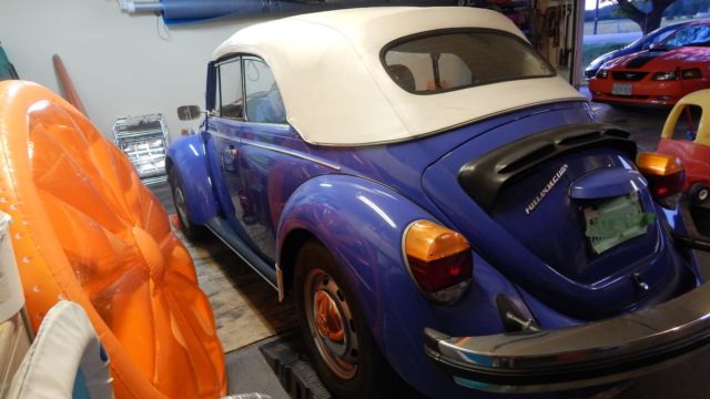 1977 Blue Volkswagen Beetle - Classic Convertible