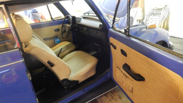 1977 Blue Volkswagen Beetle - Classic Convertible