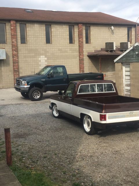 1977 White & Gray Chevrolet C-10 Extended Cab Pickup