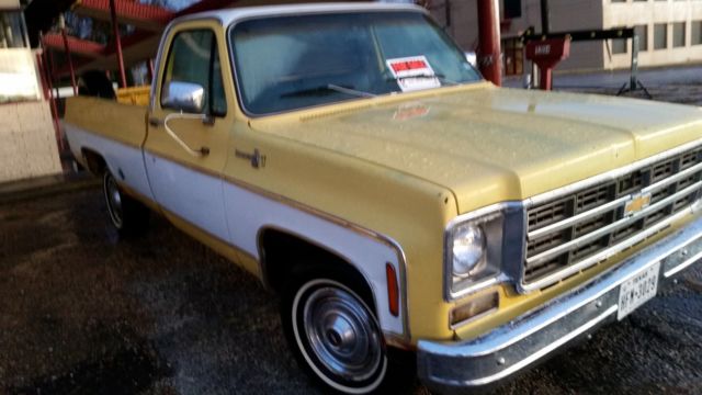 1977 Yellow Chevrolet C-10 Standard Cab Pickup