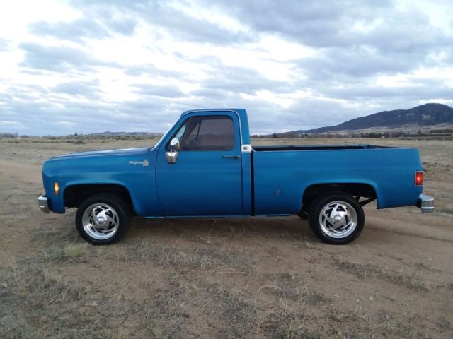 1977 Blue Chevrolet C-10