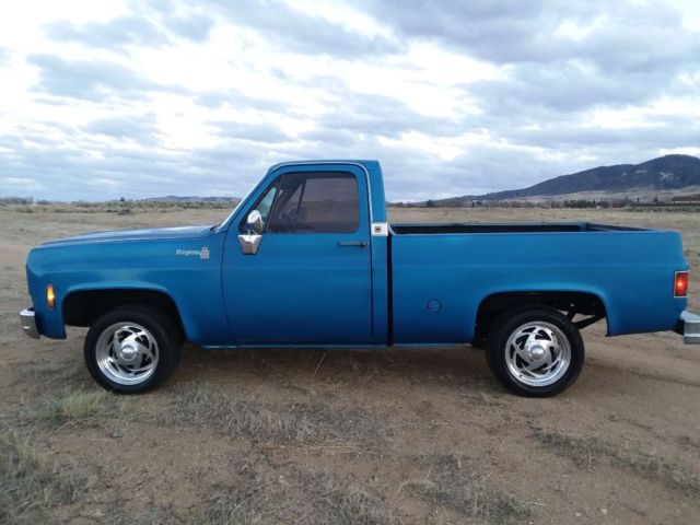 1977 Blue Chevrolet C-10