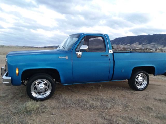 1977 Blue Chevrolet C-10