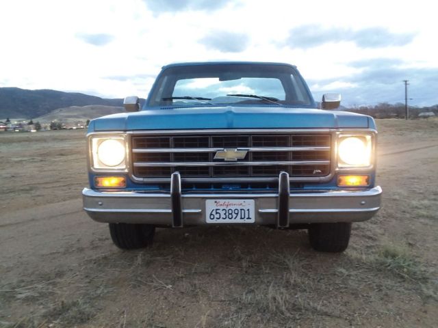 1977 Blue Chevrolet C-10