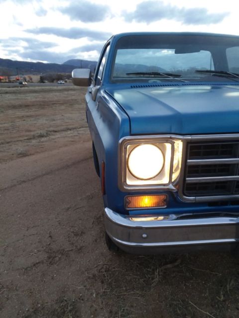 1977 Blue Chevrolet C-10