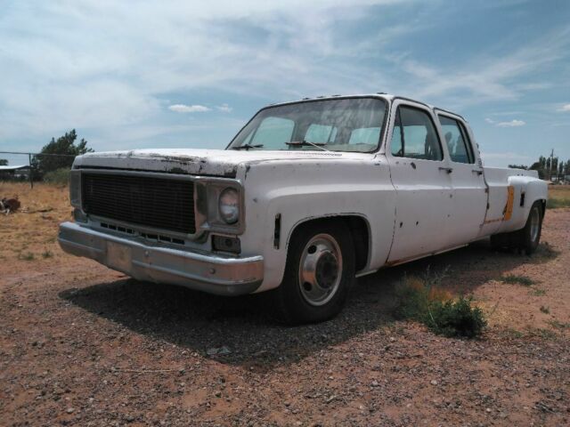 1977 White Chevrolet C/K Pickup 3500 Extended Crew Cab Pickup