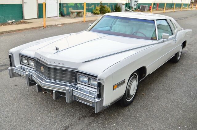 1977 White Cadillac Eldorado Coupe
