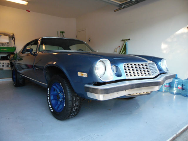 1977 Blue Chevrolet Camaro