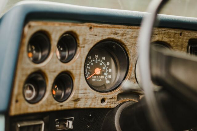 1977 Blue and White Chevrolet Blazer SUV