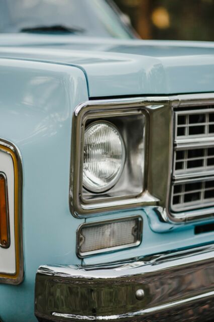 1977 Blue and White Chevrolet Blazer SUV