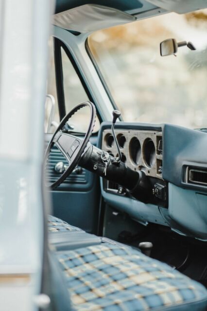 1977 Blue and White Chevrolet Blazer SUV