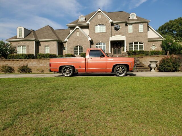 1977 Orange Chevrolet C-10
