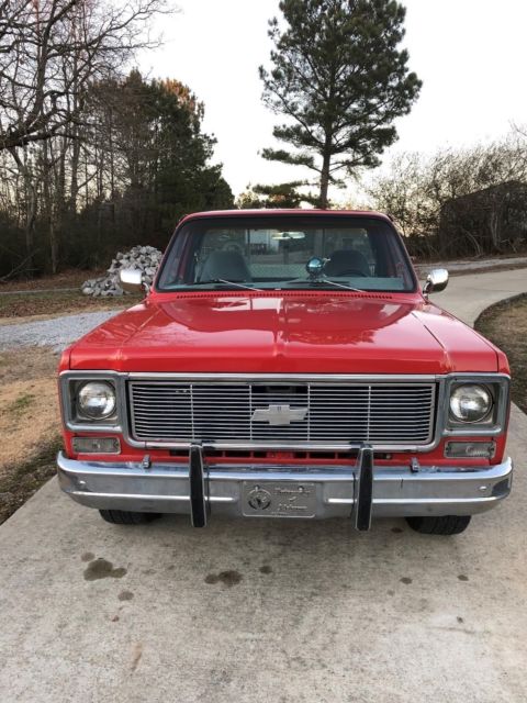 1977 Flame Red Chevrolet C-10 Standard Cab Pickup