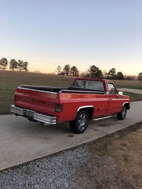 1977 Flame Red Chevrolet C-10 Standard Cab Pickup