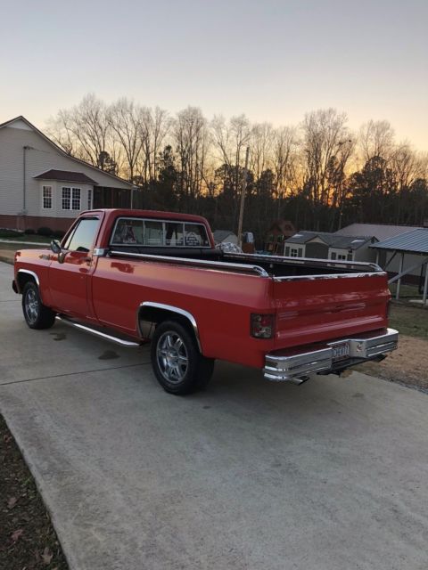 1977 Flame Red Chevrolet C-10 Standard Cab Pickup