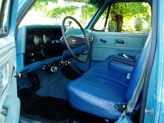 1977 Blue Chevrolet C-10 Coupe