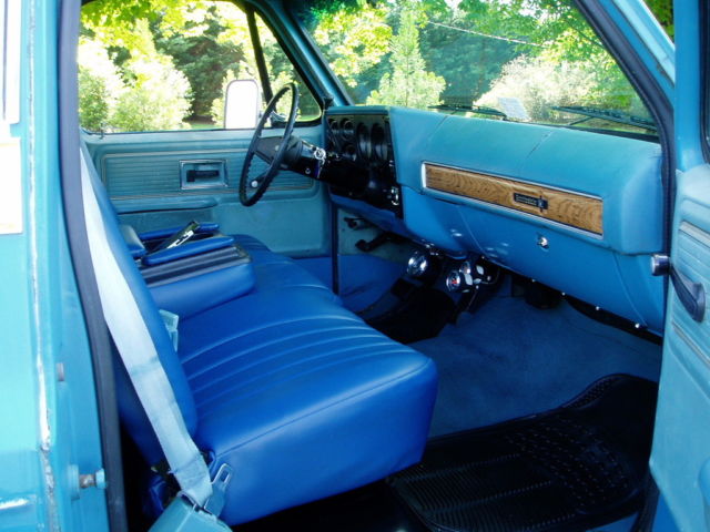 1977 Blue Chevrolet C-10 Coupe