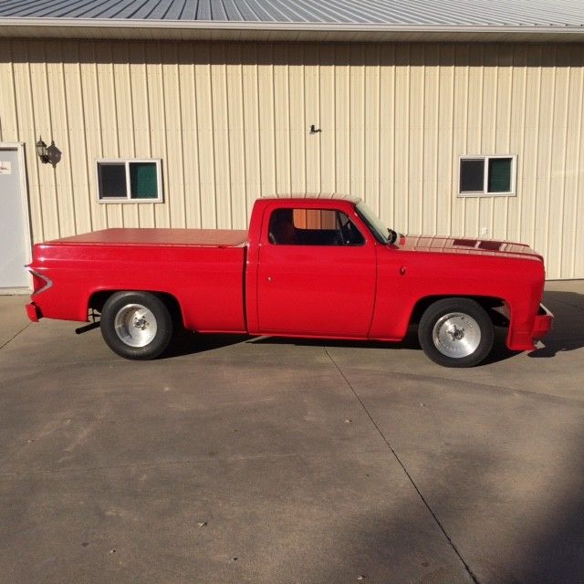 1977 Red Chevrolet C-10 Standard Cab Pickup
