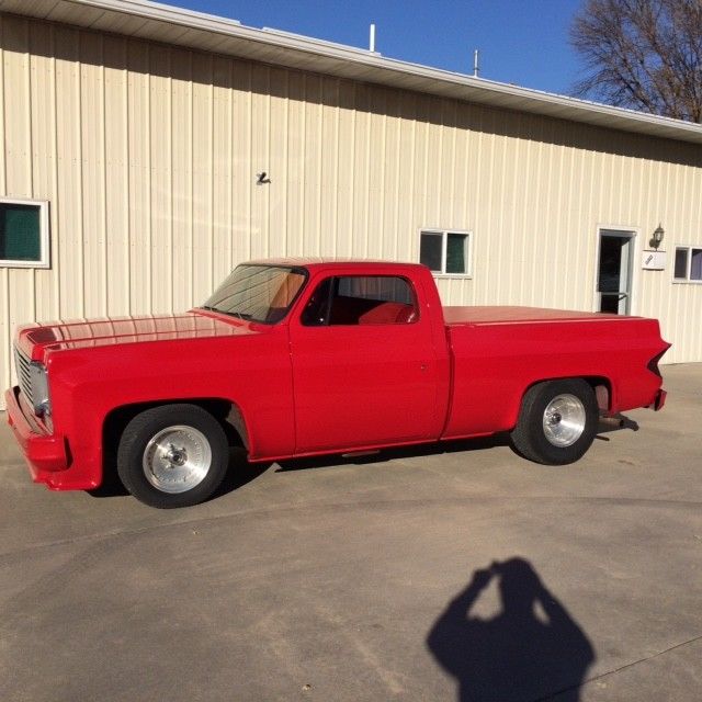 1977 Red Chevrolet C-10 Standard Cab Pickup