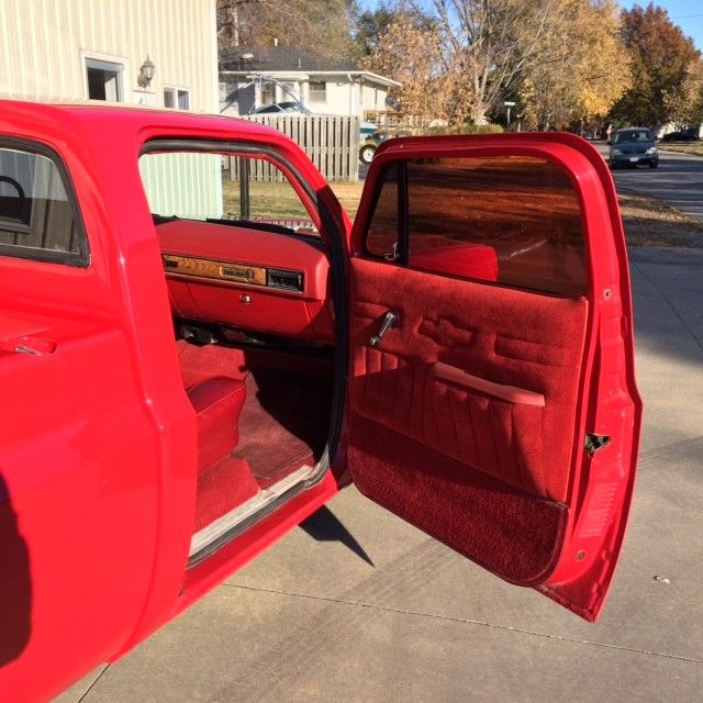 1977 Red Chevrolet C-10 Standard Cab Pickup