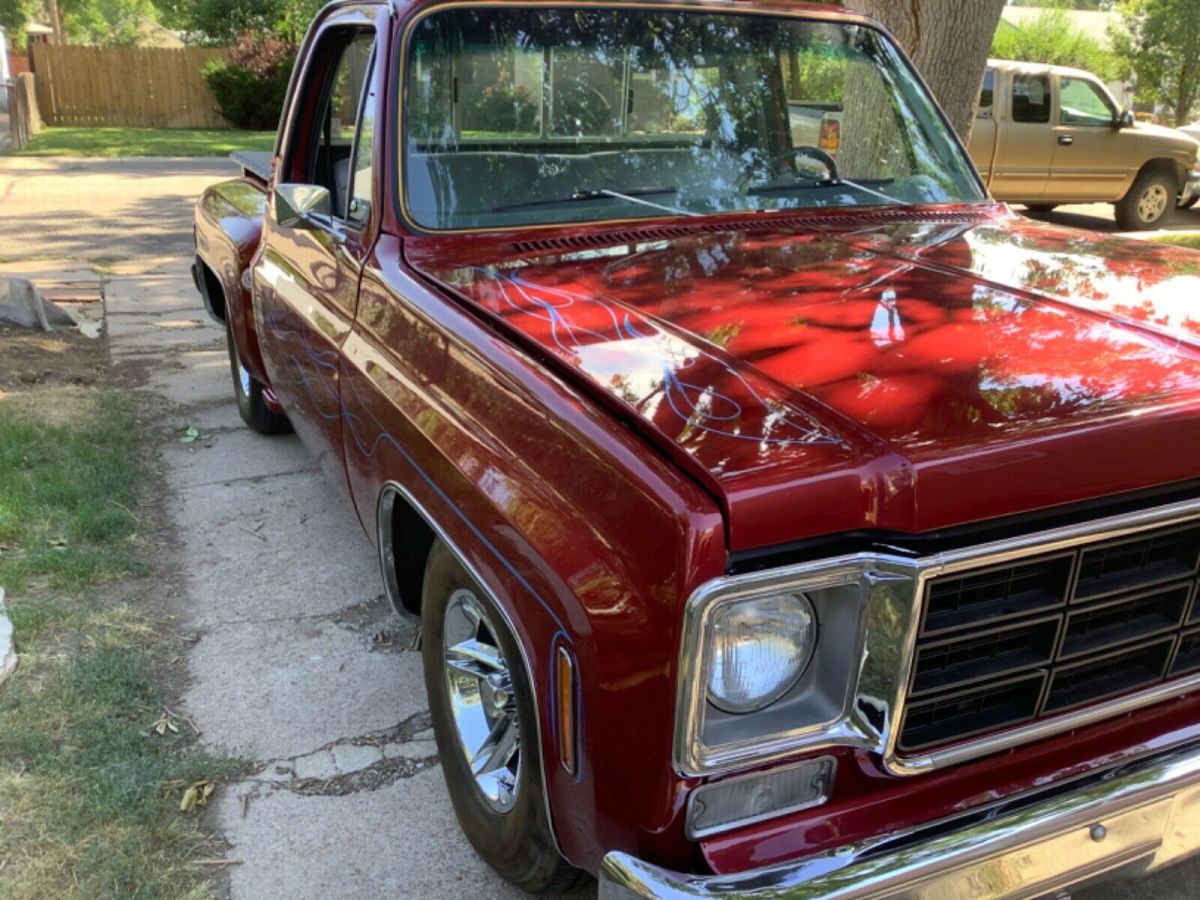 1977 Red Chevrolet C-10