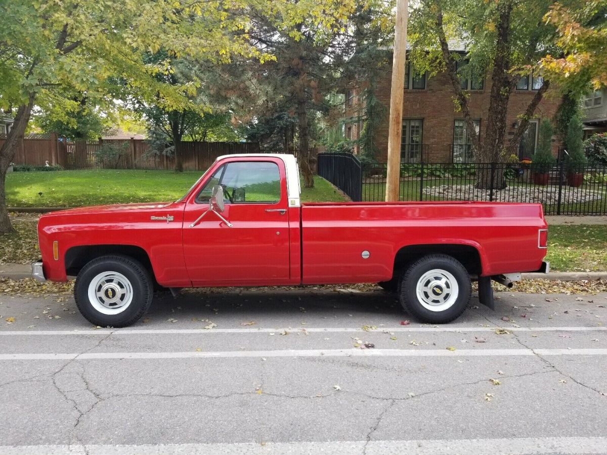 1977 Red Chevrolet C-10 Pickup