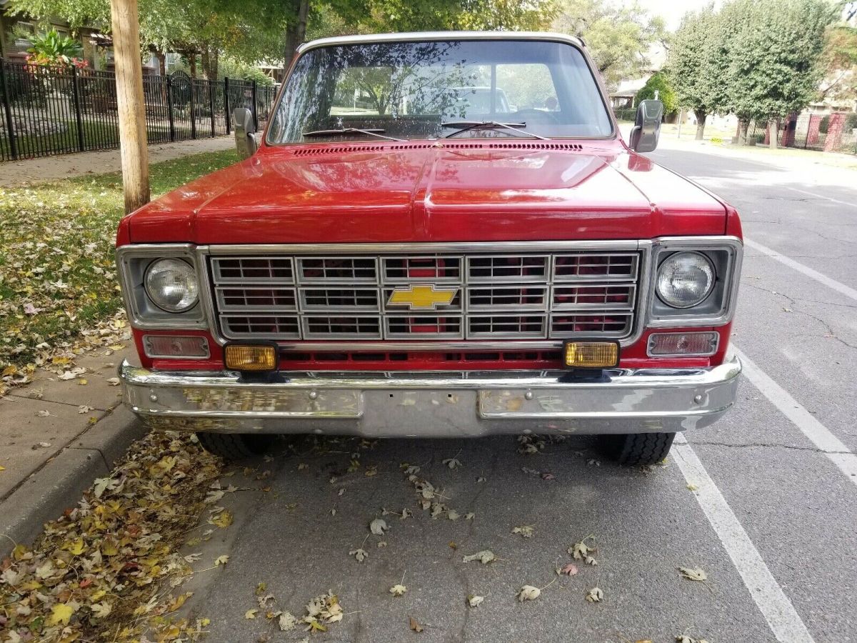 1977 Red Chevrolet C-10 Pickup