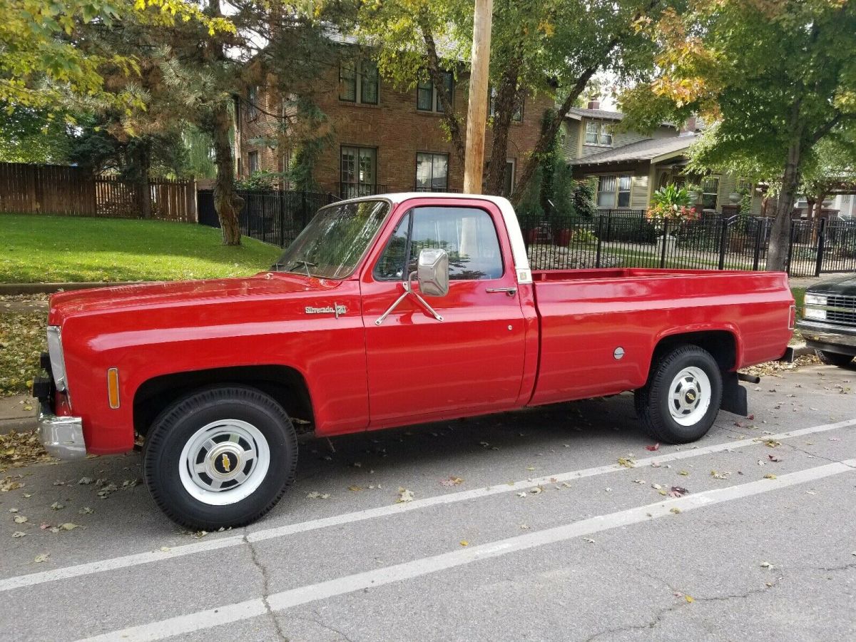 1977 Red Chevrolet C-10 Pickup
