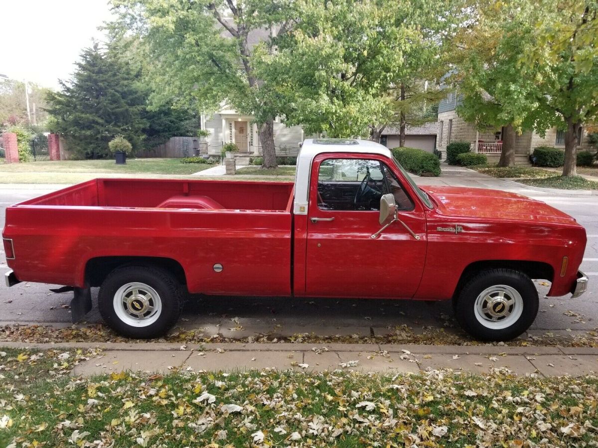 1977 Red Chevrolet C-10 Pickup